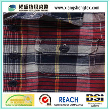 100% Cotton Yarn-Dyed Plaid Fabric for Shirt